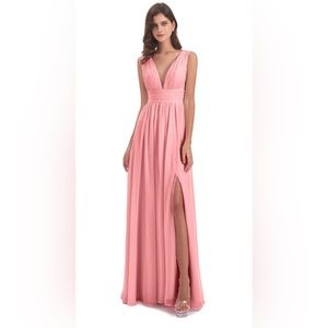 Women’s Floor Length V Neck Split Chiffon Size XXL